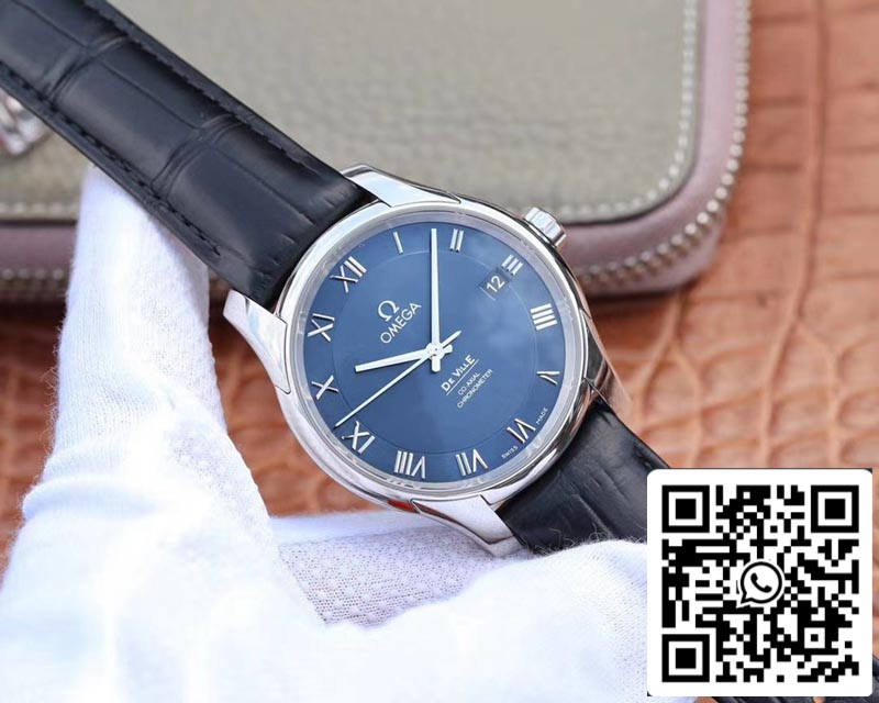 Omega De Ville 431.13.41.21.03.001 1:1 Best Edition VS Factory Blue Dial Swiss ETA8500 US Replica Watch