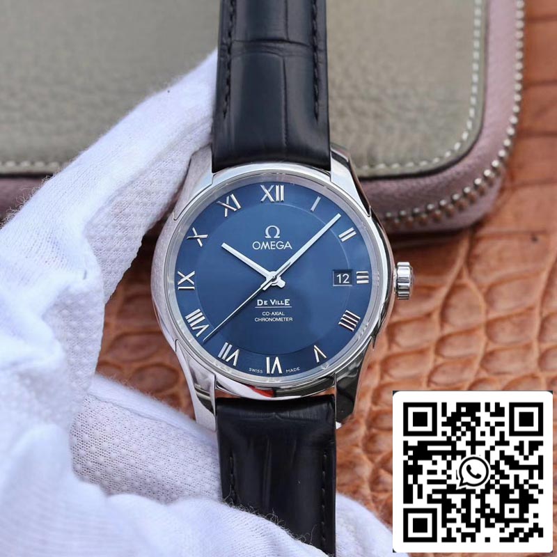 Omega De Ville 431.13.41.21.03.001 1:1 Best Edition VS Factory Blue Dial Swiss ETA8500 US Replica Watch