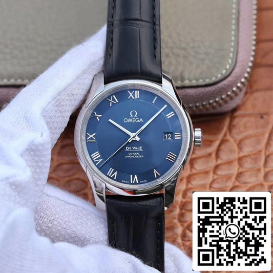 Omega De Ville 431.13.41.21.03.001 1:1 Best Edition VS Factory Blue Dial Swiss ETA8500 US Replica Watch