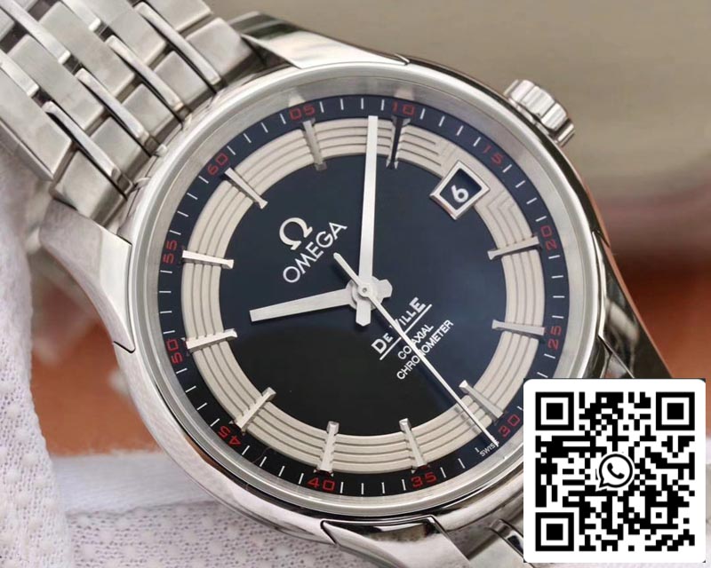 Omega De Ville 431.30.41.21.01.001 1:1 Best Edition VS Factory Black Dial Swiss ETA8500 US Replica Watch