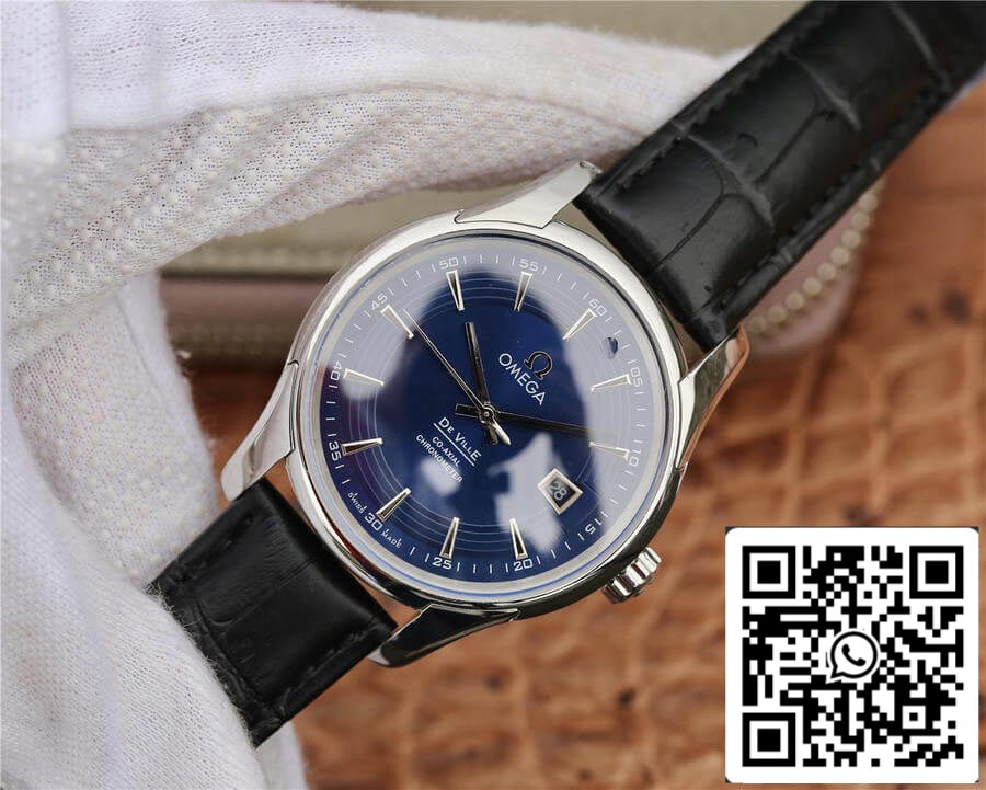 Omega De Ville 431.33.41.21.03.001 1:1 Best Edition VS Factory Dark Blue Dial US Replica Watch