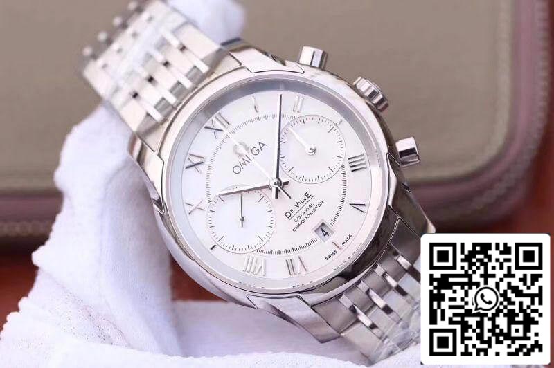 Omega De Ville Chronograph 42MM 431.10.42.51.02.001 OM Factory 1:1 Best Edition Swiss ETA9300 Stainless Steel Bracelet US Replica Watch