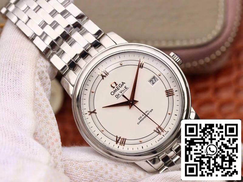 Omega De Ville Prestige 424.10.40.20.02.002 MKS Factory 1:1 Best Edition Swiss ETA9015 Silver Dial US Replica Watch