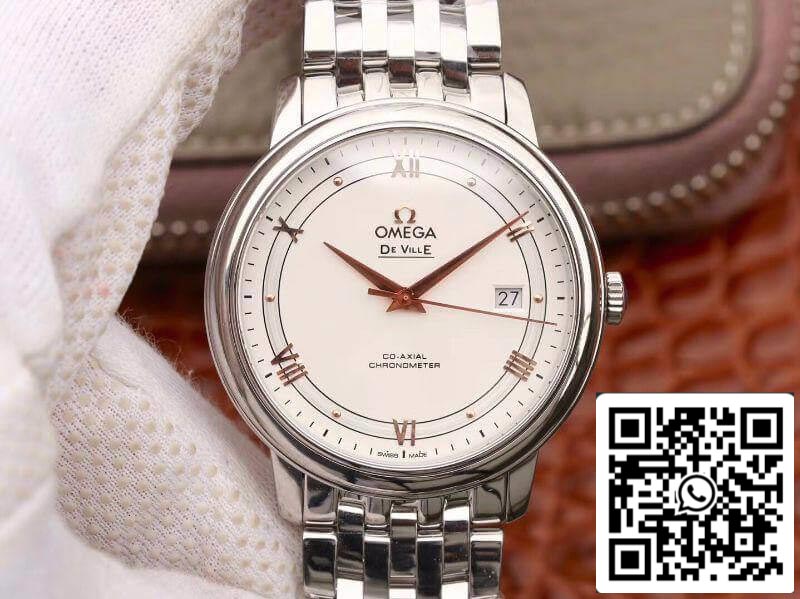 Omega De Ville Prestige 424.10.40.20.02.002 MKS Factory 1:1 Best Edition Swiss ETA9015 Silver Dial US Replica Watch