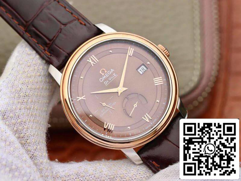 Omega De Ville Prestige 424.23.40.20.13.001 TW Factory 1:1 Best Edition Swiss ETA2824 Brown Dial US Replica Watch