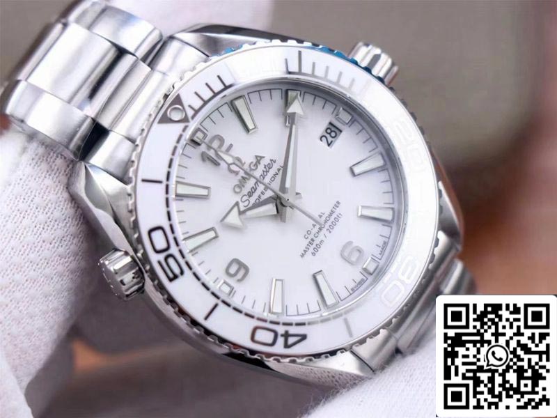 Omega Seamaster 215.30.40.20.04.001 Planet Ocean 600M 1:1 Best Edition VS Factory White Dial US Replica Watch