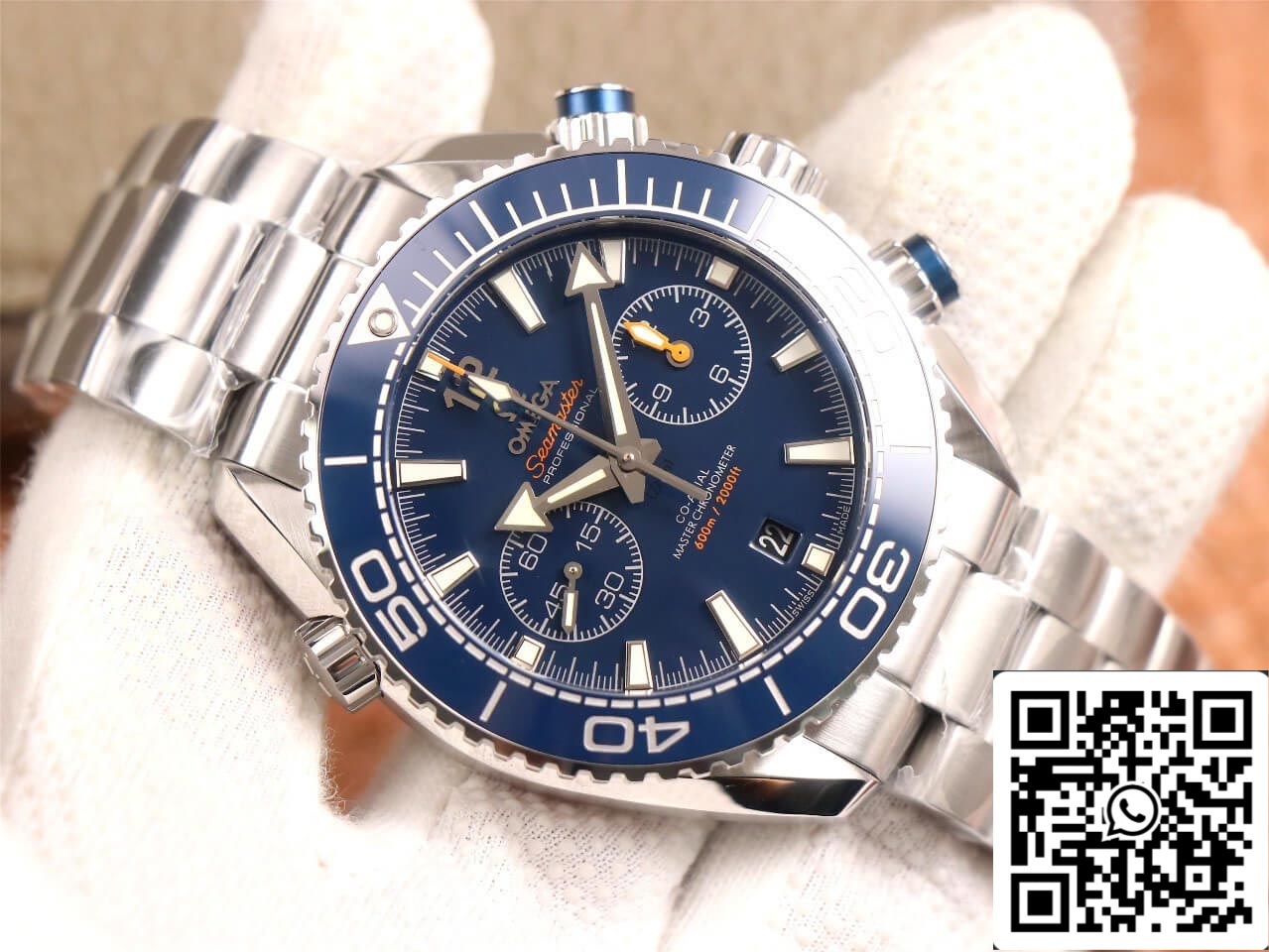 Omega Seamaster 215.30.46.51.03.001 1:1 Best Edition OM Factory V3 Blue Ceramic Bezel US Replica Watch