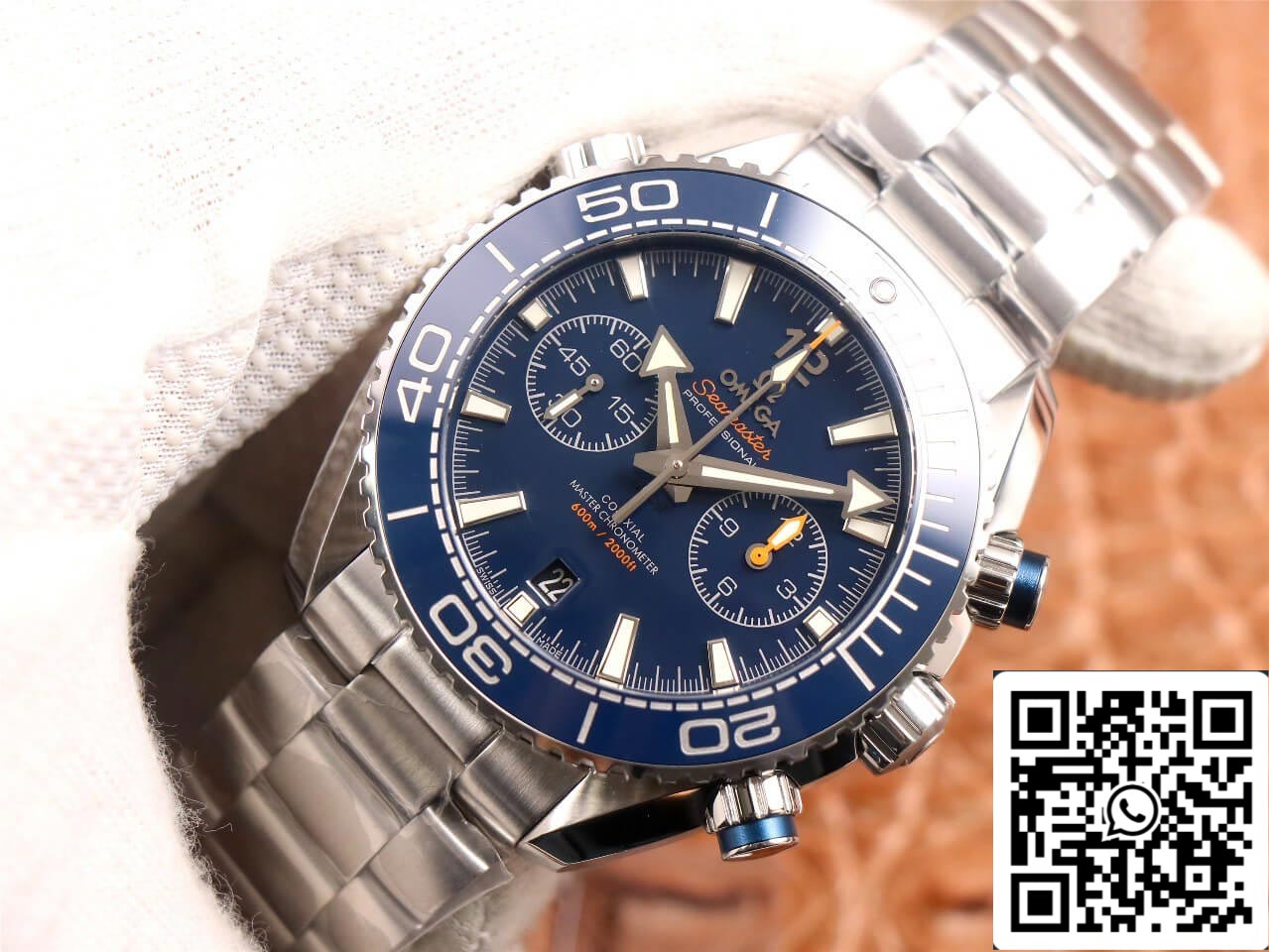 Omega Seamaster 215.30.46.51.03.001 1:1 Best Edition OM Factory V3 Blue Ceramic Bezel US Replica Watch