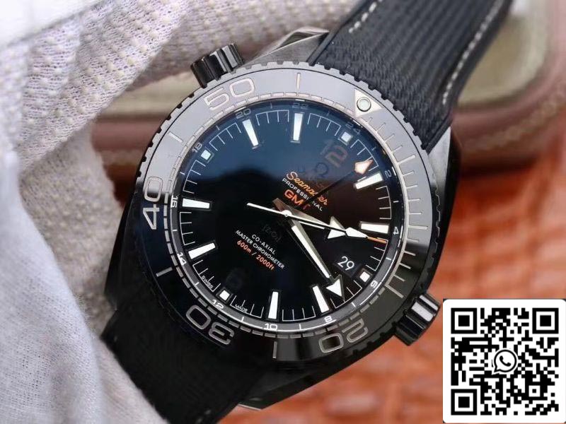 Omega Seamaster 215.92.46.22.01.001 Ocean Universe 600M VS Factory 1:1 Best Edition All Black Ceramic Case Swiss 8906 US Replica Watch