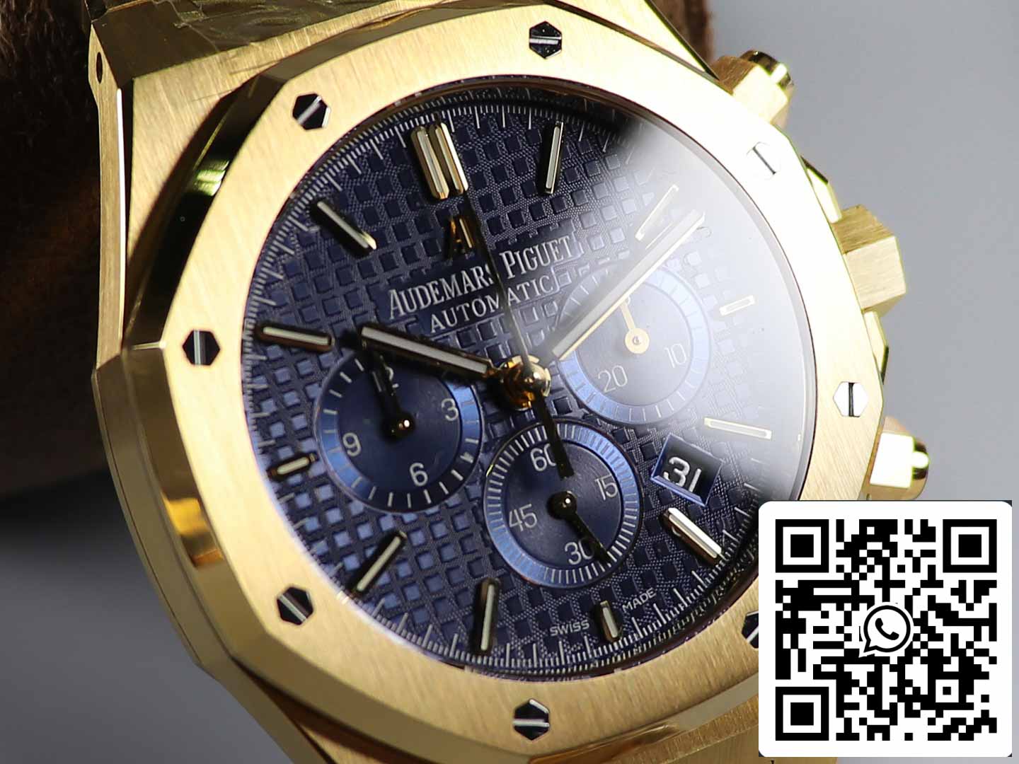 Audemars Piguet Royal Oak 26331  1:1 Best Edition OM Factory Blue Dial Yellow Gold Stainless Steel