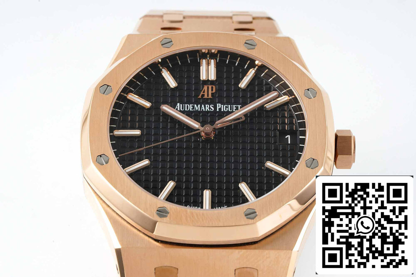 Audemars Piguet Royal Oak 15500OR.OO.1220OR.01 APS Factory V2 1:1 Meilleure édition Cadran noir