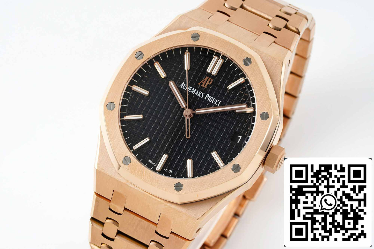 Audemars Piguet Royal Oak 15500OR.OO.1220OR.01 APS Factory V2 1:1 Meilleure édition Cadran noir