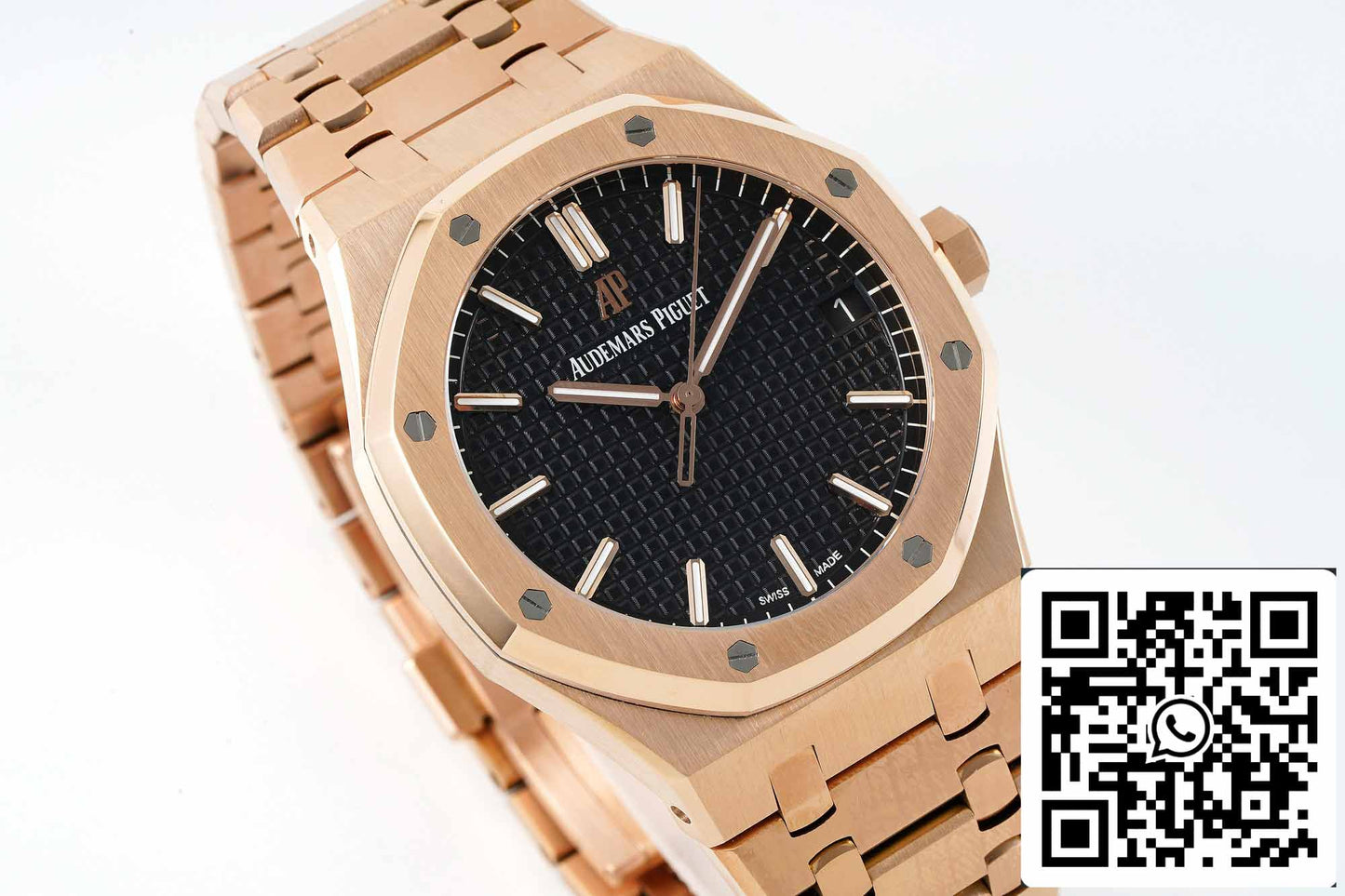 Audemars Piguet Royal Oak 15500OR.OO.1220OR.01 APS Factory V2 1:1 Meilleure édition Cadran noir