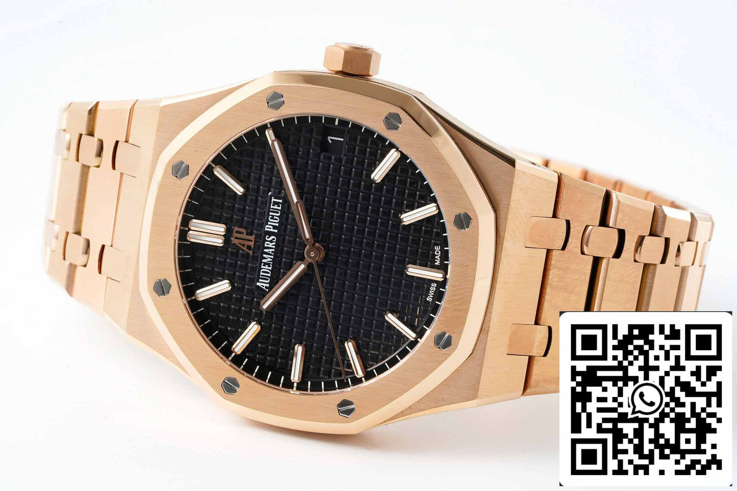 Audemars Piguet Royal Oak 15500OR.OO.1220OR.01 APS Factory V2 1:1 Meilleure édition Cadran noir