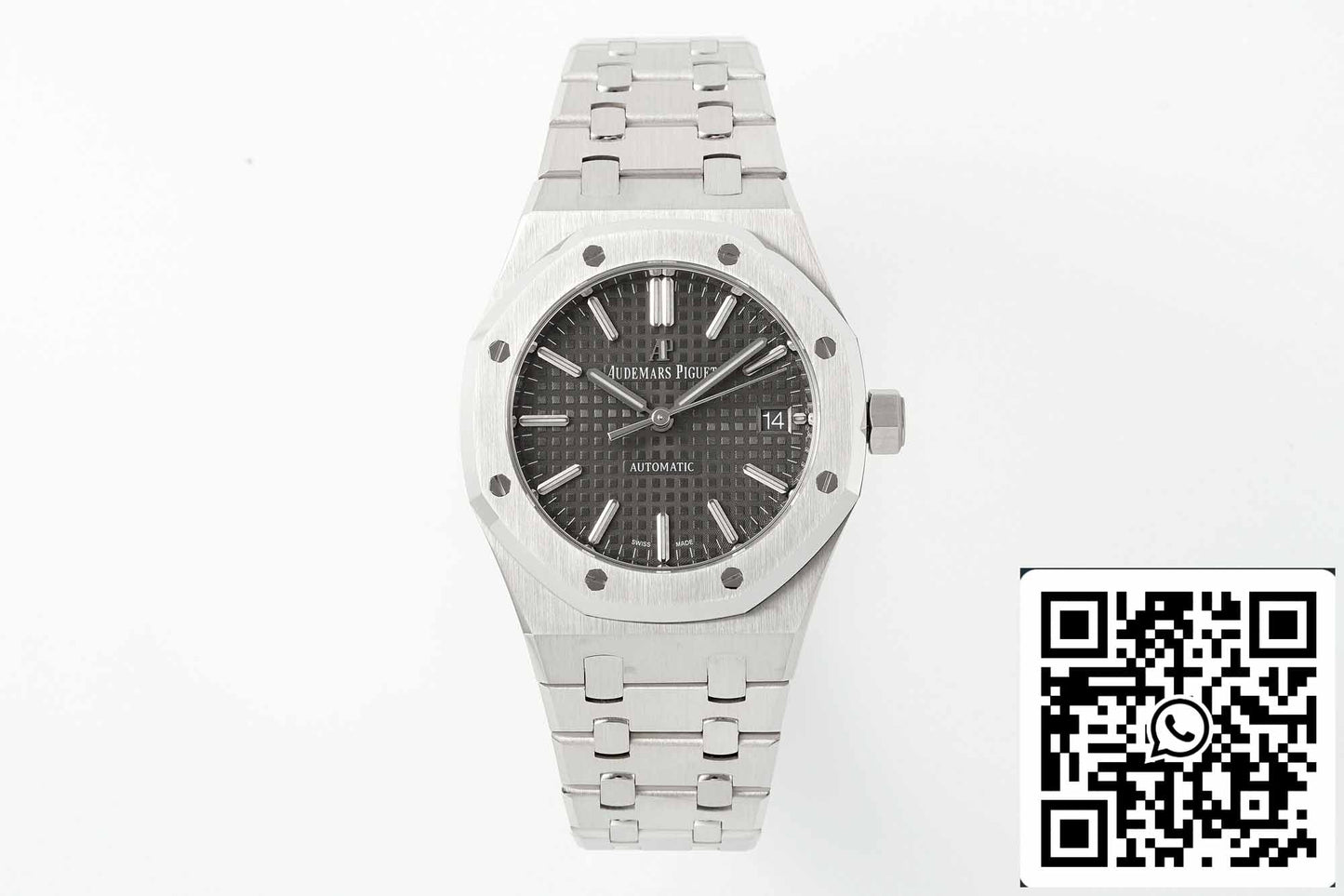 Audemars Piguet Royal Oak 15450ST.OO.1256ST.02 1:1 Meilleure édition APS Factory V3 Cadran gris ruthénium