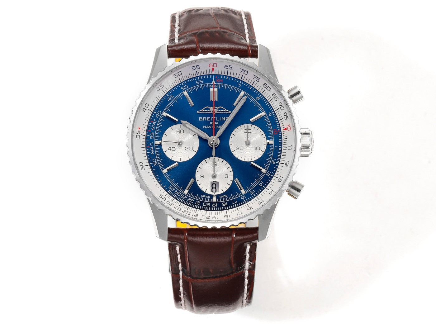 Breitling Navitimer B01 Chronographe AB0137211C1A1 41 mm 1:1 Meilleure édition BLS Factory Bracelet en cuir