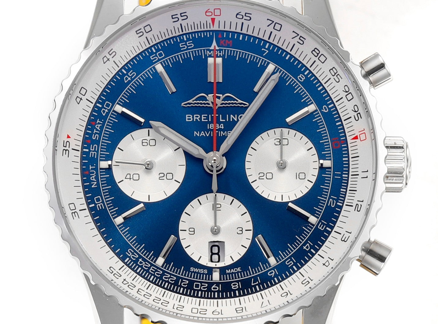 Breitling Navitimer B01 Chronographe AB0137211C1A1 41 mm 1:1 Meilleure édition BLS Factory Bracelet en cuir