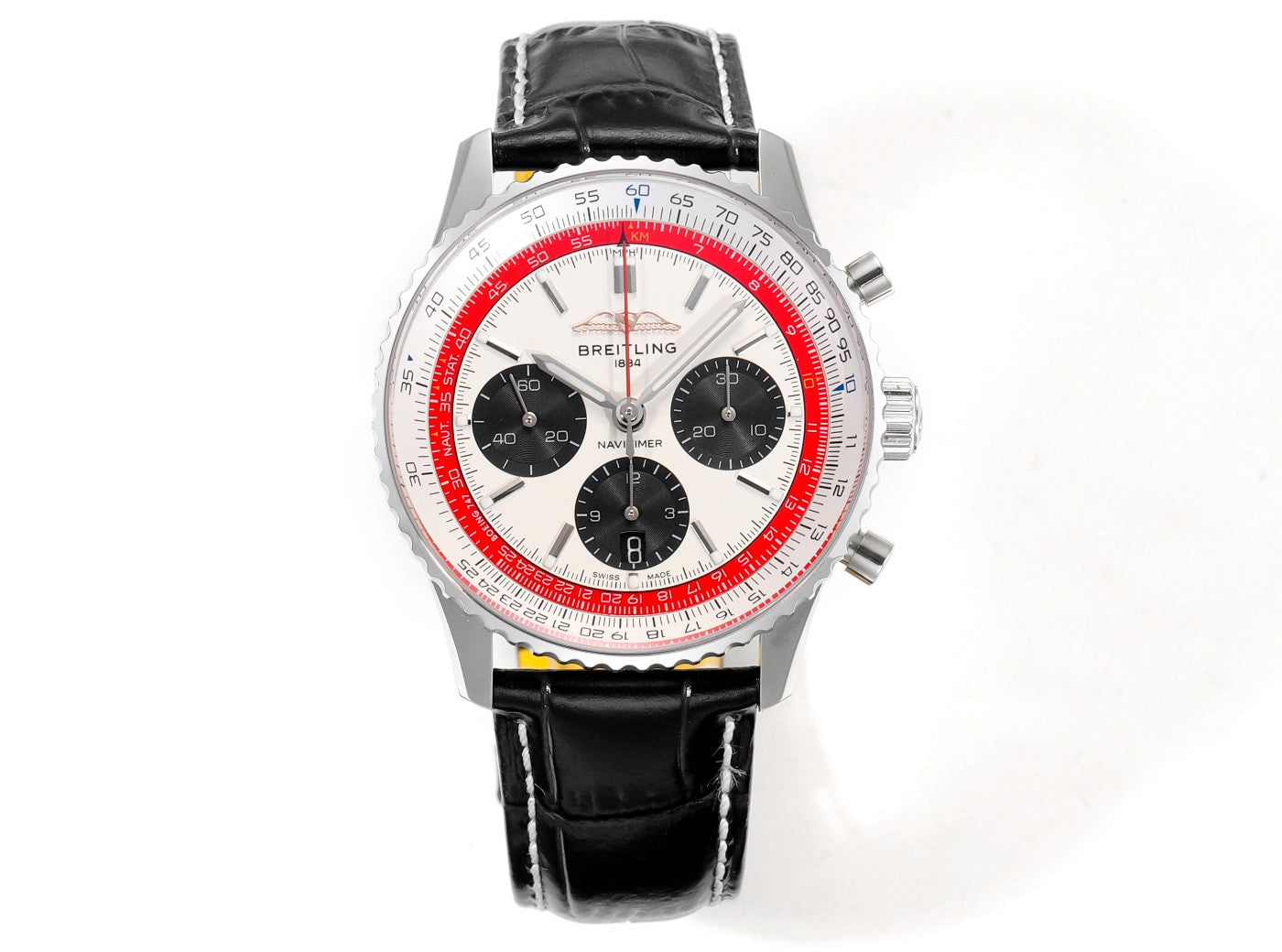 Breitling Navitimer B01 Chronographe AB01383B1G1P1 43 mm 1:1 Meilleure édition BLS Factory