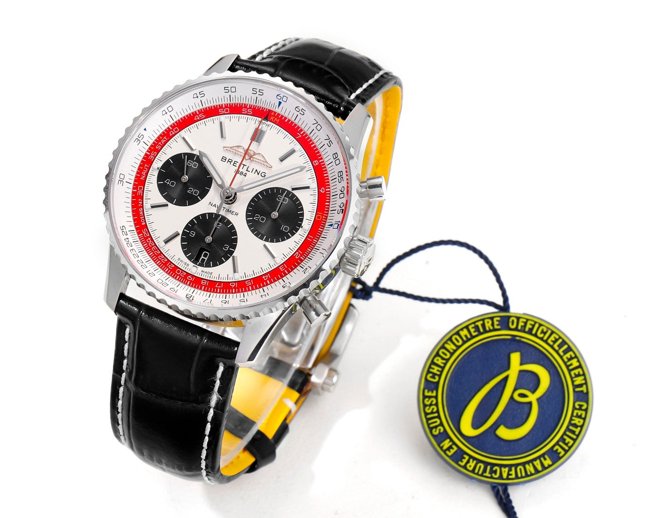 Breitling Navitimer B01 Chronographe AB01383B1G1P1 43 mm 1:1 Meilleure édition BLS Factory