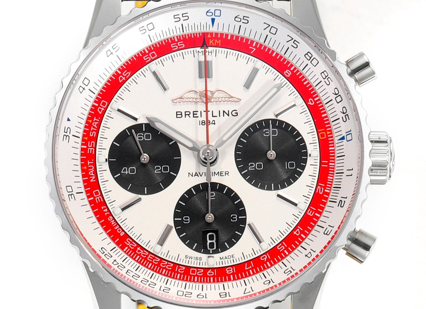 Breitling Navitimer B01 Chronographe AB01383B1G1P1 43 mm 1:1 Meilleure édition BLS Factory