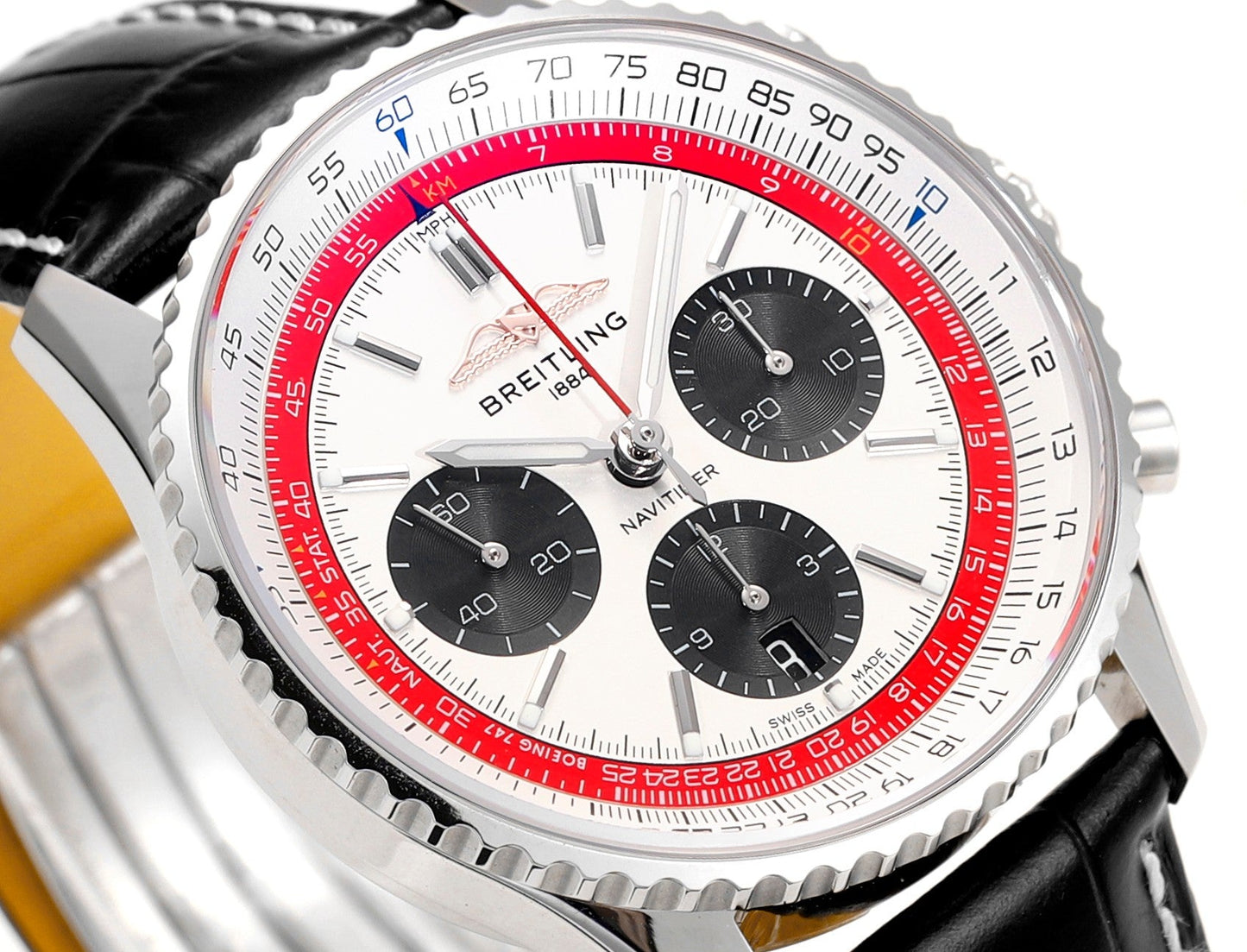 Breitling Navitimer B01 Chronographe AB01383B1G1P1 43 mm 1:1 Meilleure édition BLS Factory