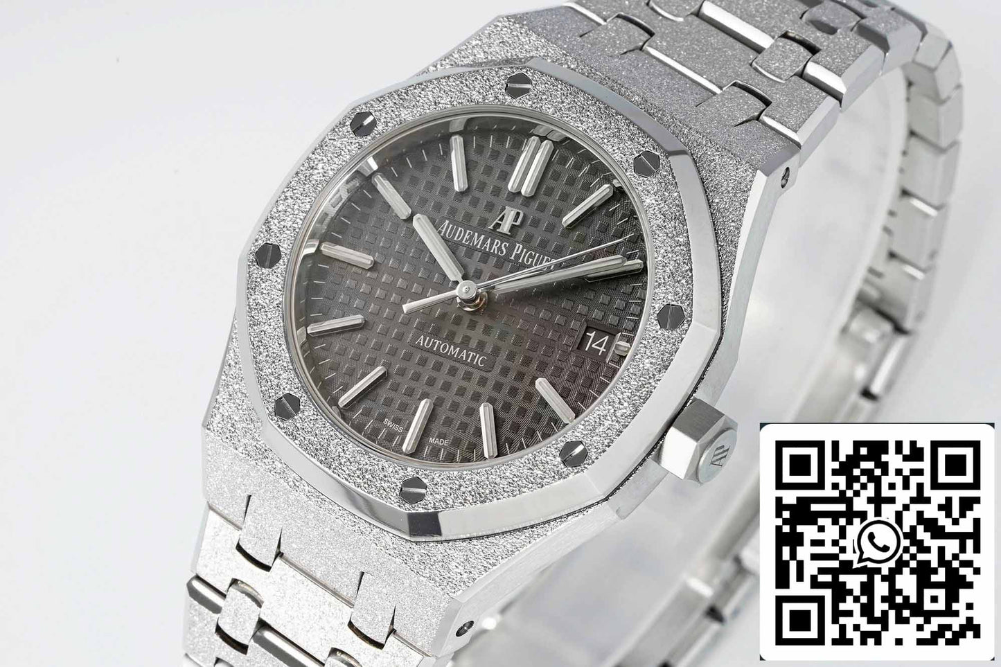 Audemars Piguet 15454 Frost Gold 1:1 migliore edizione Quadrante grigio