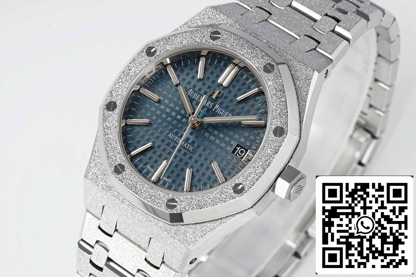 Audemars Piguet 15454 Frost Gold 1:1 beste Edition blaues Zifferblatt