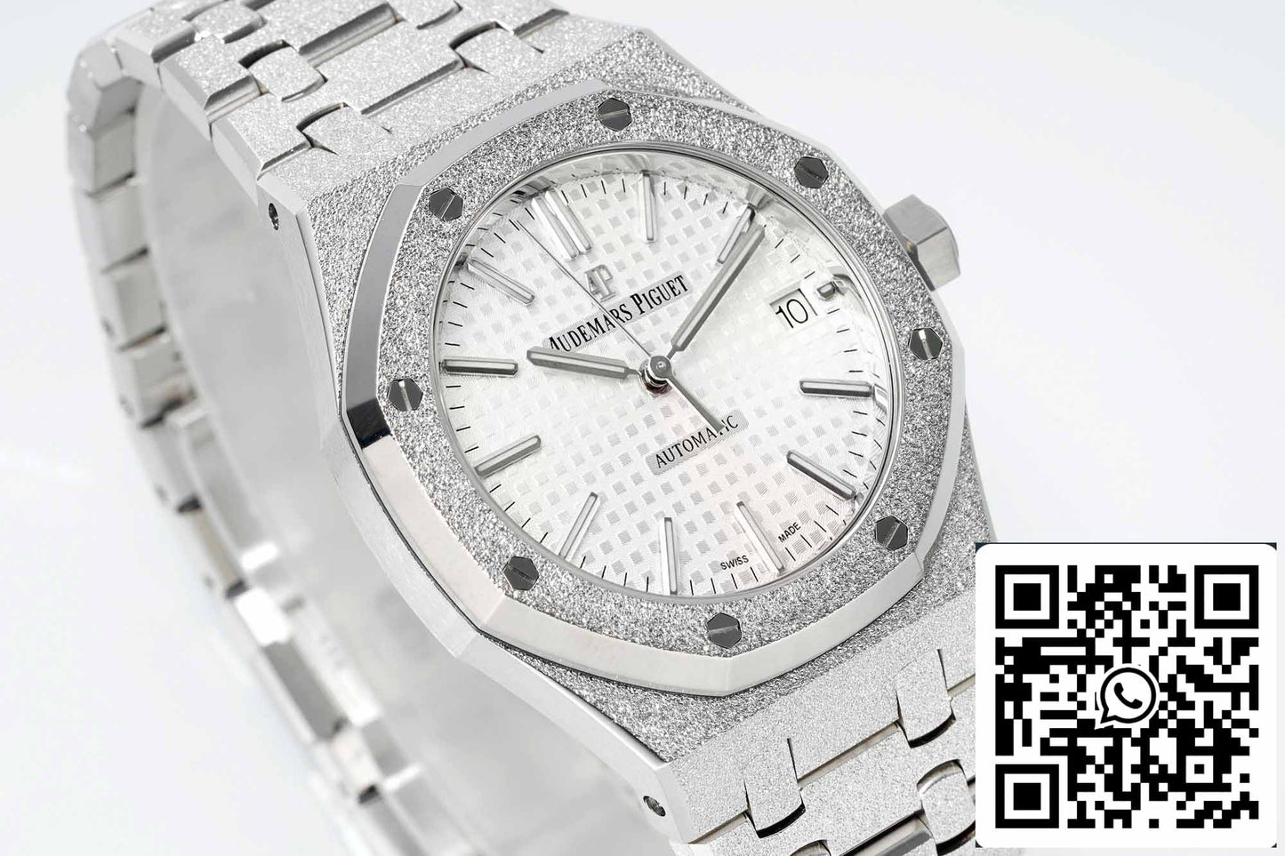 Audemars Piguet 15454 Frost Gold 1:1 best edition White dial