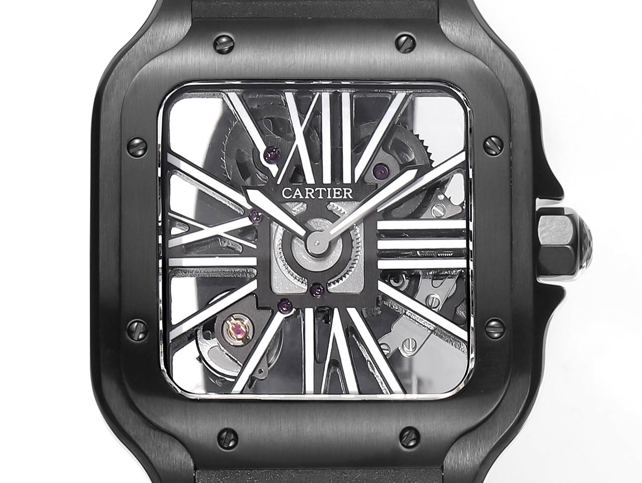 Cartier Santos Skeleton 40mm CRWHSA0009 TO119129 THB Usine 1:1 Meilleure édition