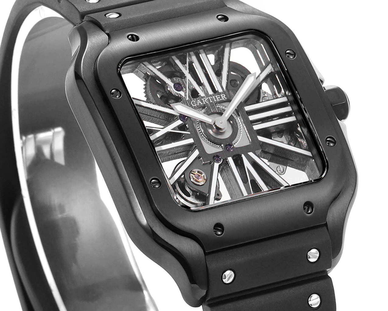 Cartier Santos Skeleton 40mm CRWHSA0009 TO119129 THB Usine 1:1 Meilleure édition