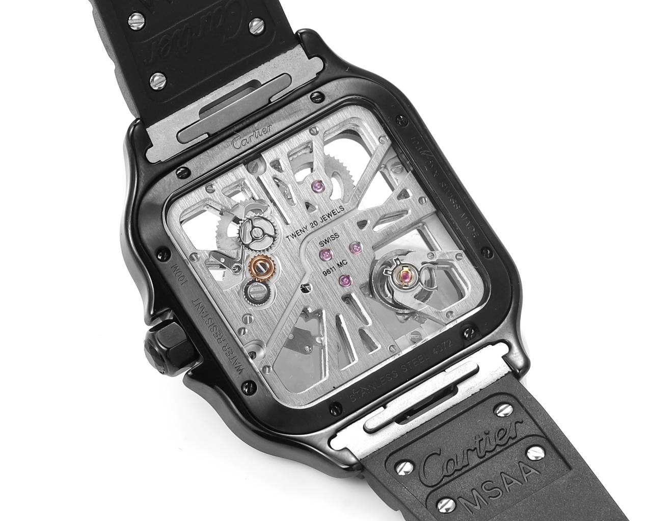 Cartier Santos Skeleton 40mm CRWHSA0009 TO119129 THB Usine 1:1 Meilleure édition