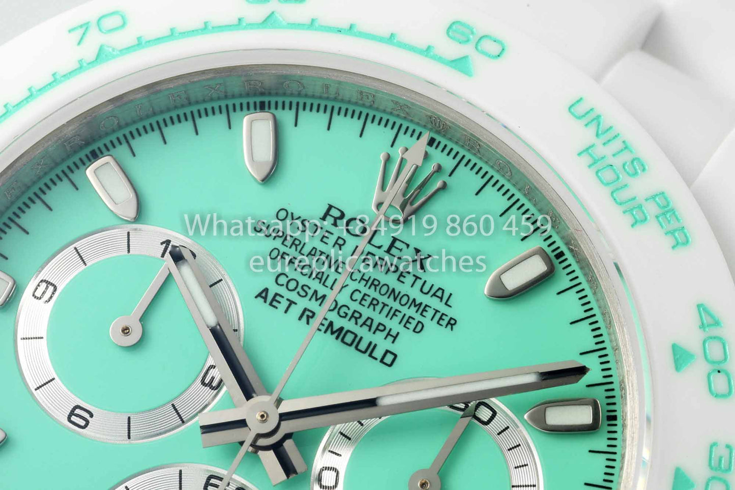 AET REMOULD Custom Rolex Daytona White Ceramic case Tiffany Dial 1:1 Best Clone N6F Factory