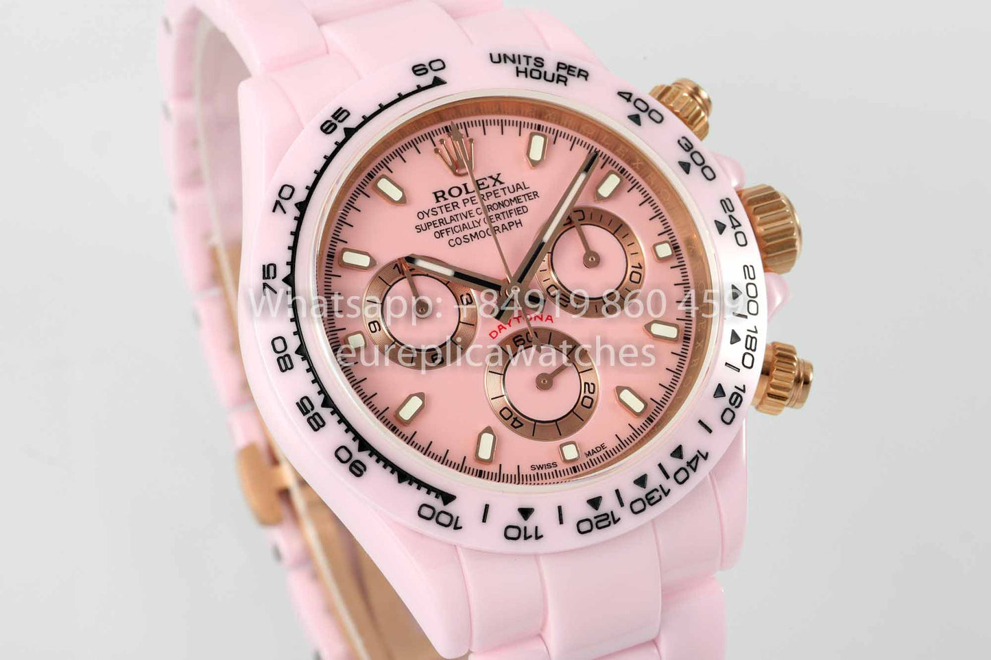 AET REMOULD Custom Rolex Daytona Pink Ceramic case Pink Dial 1:1 Best Clone N6F Factory