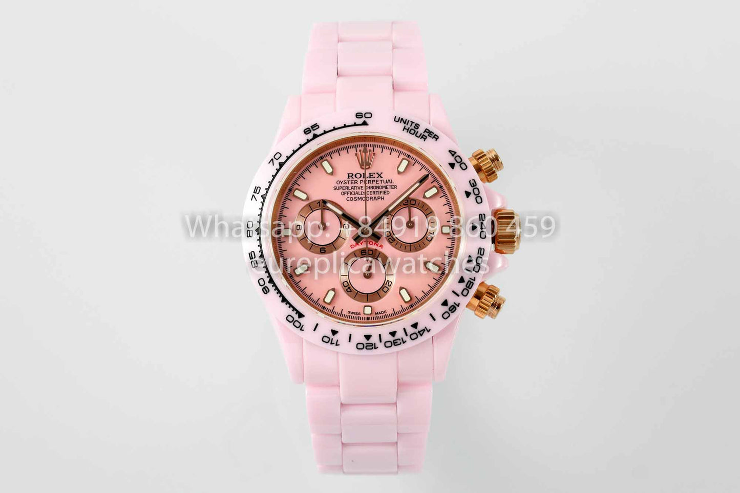 AET REMOULD Custom Rolex Daytona Pink Ceramic case Pink Dial 1:1 Best Clone N6F Factory