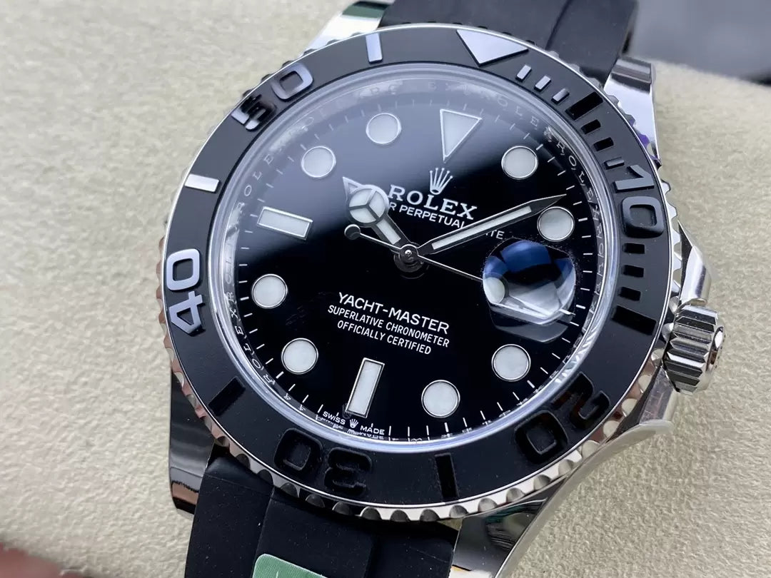 Rolex Yacht-Master 42 Cadran noir M226659-0003 1:1 Meilleure édition AR Factory Version à contrepoids