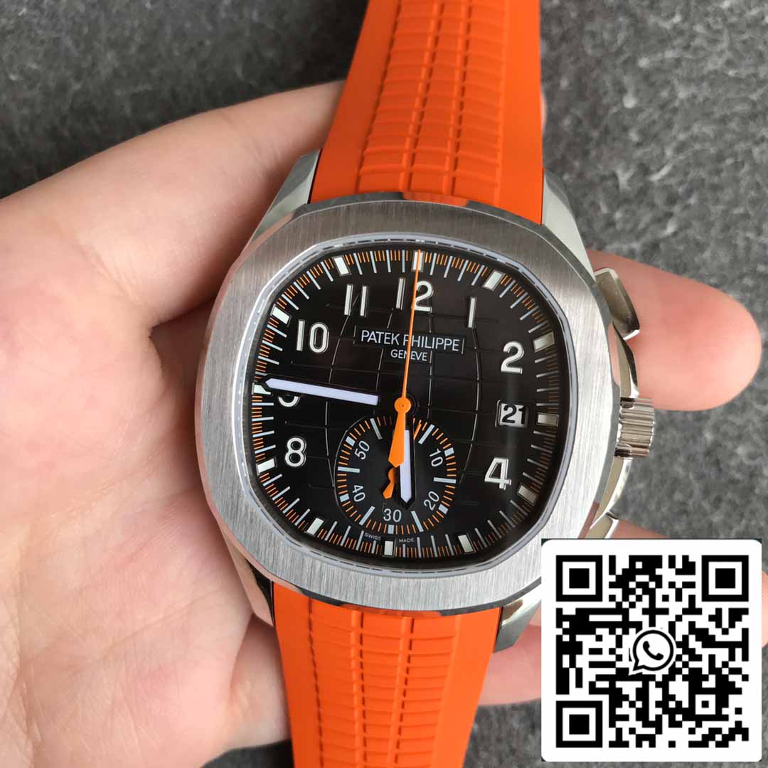 Patek Philippe Aquanaut 5968A-001 Orange Rubber Strap 1:1 Best Edition OM Factory