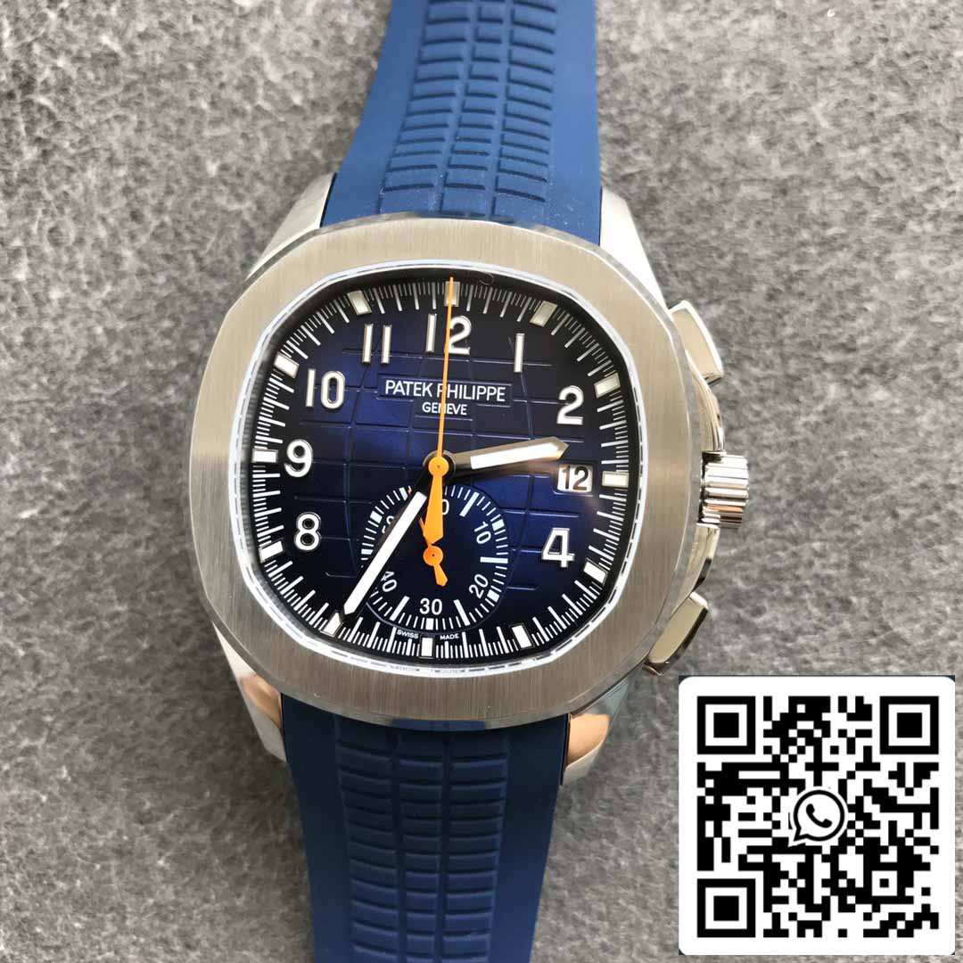 Patek Philippe Aquanaut 5968A-001 Blue Rubber Strap 1:1 Best Edition OM Factory