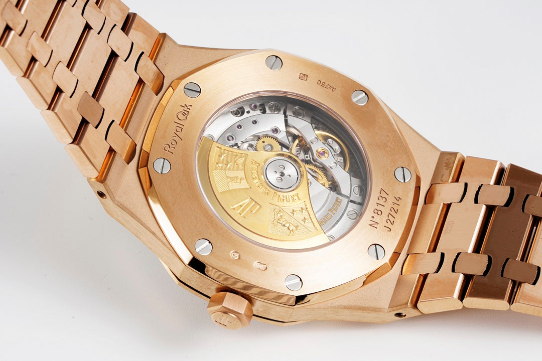 Audemars Piguet Royal Oak 15400ST 1:1 Mejor Edición ZF Factory Esfera Negra Oro Rosa