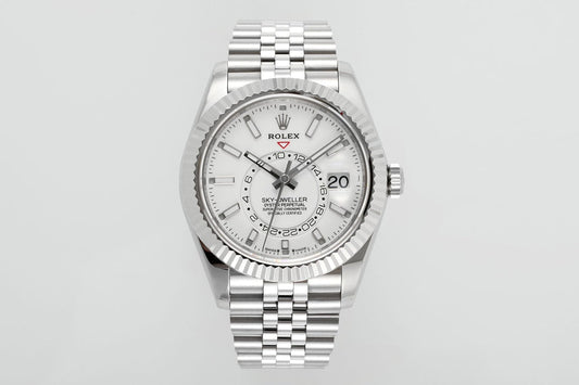 Rolex Sky Dweller M326934-0002 1:1 Melhor edição ZF Factory mostrador branco versão mais recente 2024