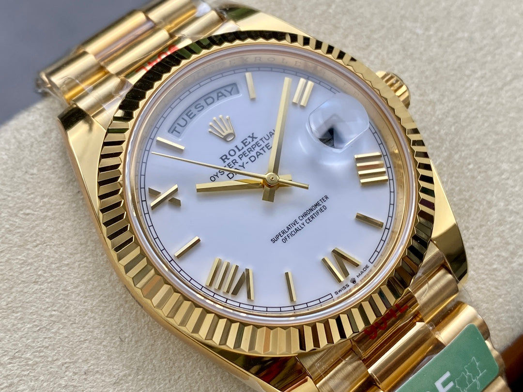 Rolex Day Date 40 M228238-0042 Cadran blanc 1:1 Meilleure édition Mouvement AR Factory 3255