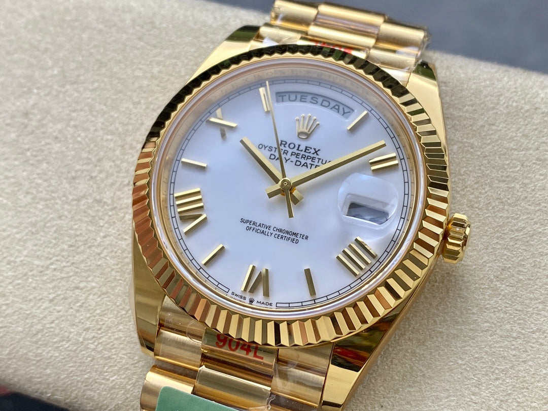 Rolex Day Date 40 M228238-0042 Cadran blanc 1:1 Meilleure édition Mouvement AR Factory 3255