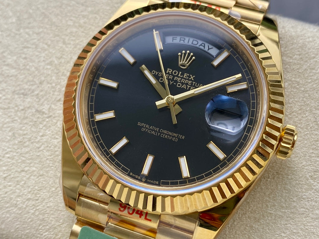 Rolex Day Date 40 M228238-0067 Cadran noir 1:1 Meilleure édition Mouvement AR Factory 3255