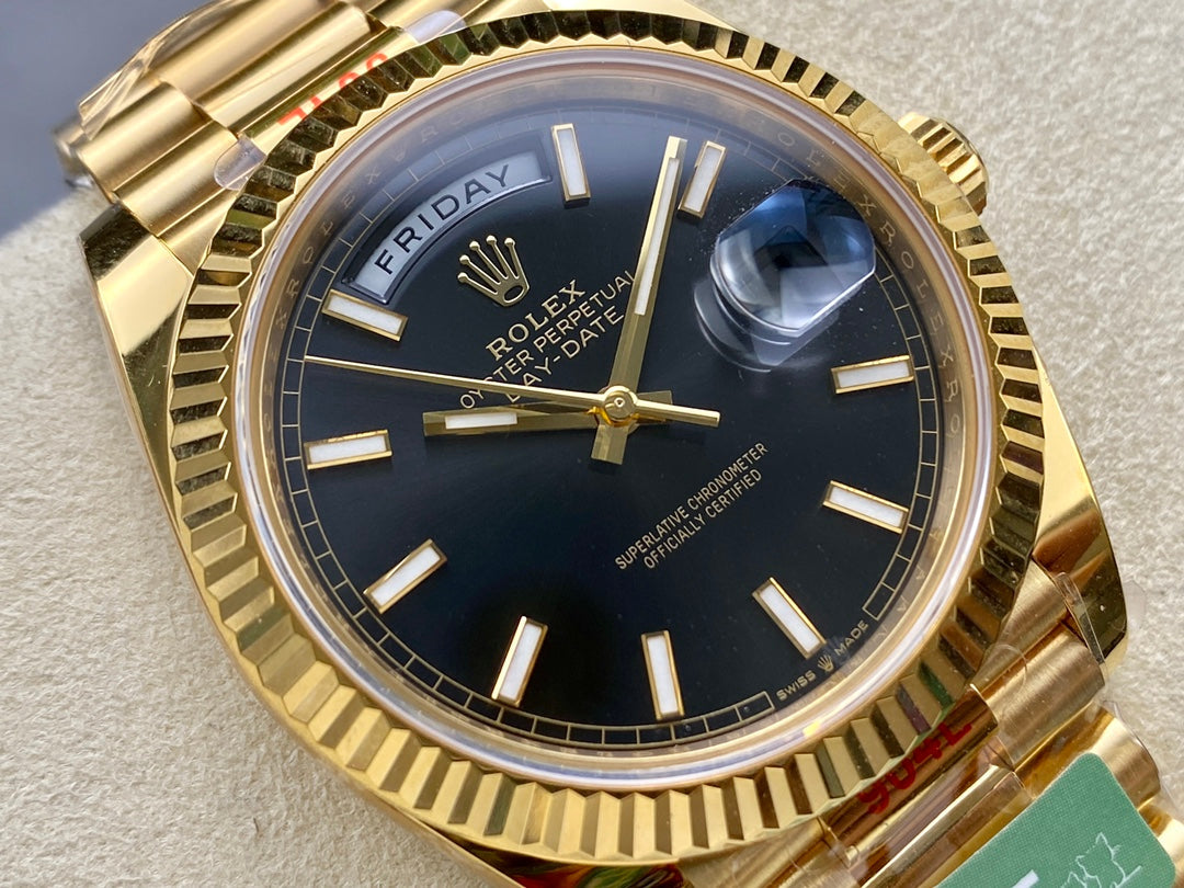 Rolex Day Date 40 M228238-0067 Cadran noir 1:1 Meilleure édition Mouvement AR Factory 3255