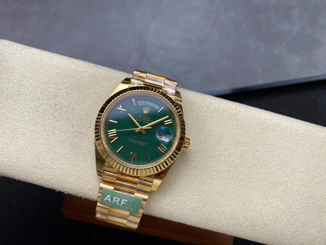 Rolex Day Date 40 M228238-0061 Cadran vert 1:1 Meilleure édition Mouvement AR Factory 3255