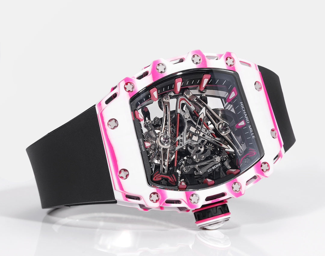 Richard Mille Bubba Watson Tourbillon RM38-02 1:1 Meilleure édition Bracelet en caoutchouc noir