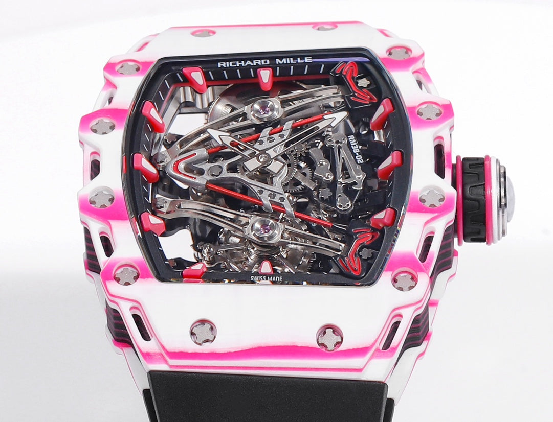 Richard Mille Bubba Watson Tourbillon RM38-02 1:1 Meilleure édition Bracelet en caoutchouc noir