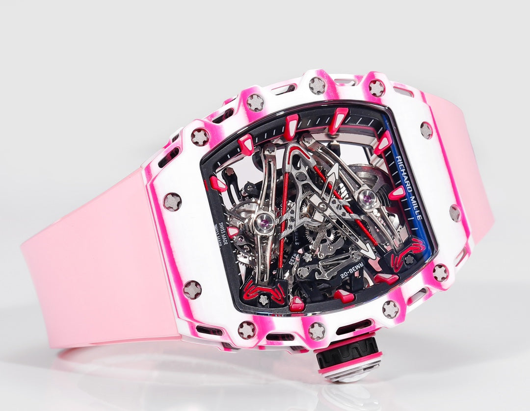 Richard Mille Bubba Watson Tourbillon RM38-02 1:1 Best Edition rosa Kautschukarmband