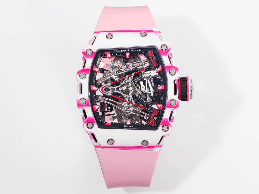 Richard Mille Bubba Watson Tourbillon RM38-02 1:1 Best Edition rosa Kautschukarmband