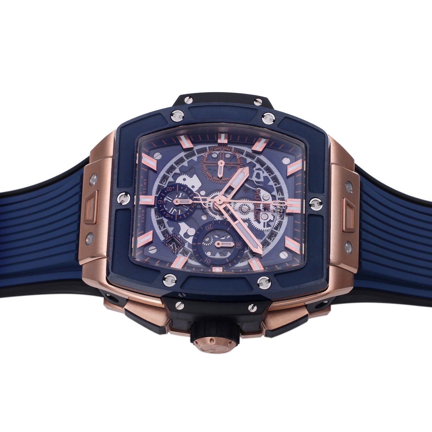 Hublot Big Bang Titanium 642.OX.7180.RX 1:1 Best Editon BBF Factory Rose Gold Blue Dial