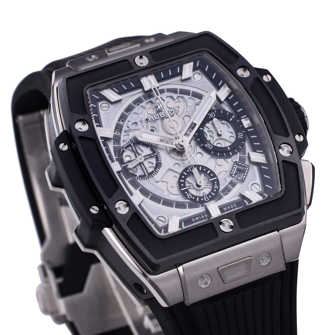 Hublot Big Bang Titanium Ceramic 642.NM.0170.RX 642NM0170RX 1:1 Best Editon BBF Factory Black Rubber Strap